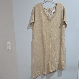 Saint Holiday Asymmetrical Cream Dress One Size, Oversized Fit, New With Tag